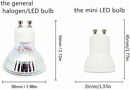 4 опаковки led крушки GU10 3 W 300лм Малък Размер MR11 Led Лампа ac 85-265 В 30 W, Еквивалент на Халогенна Лампа-Вградени Лампа 110v Ac Чисто Бяло 6000 До