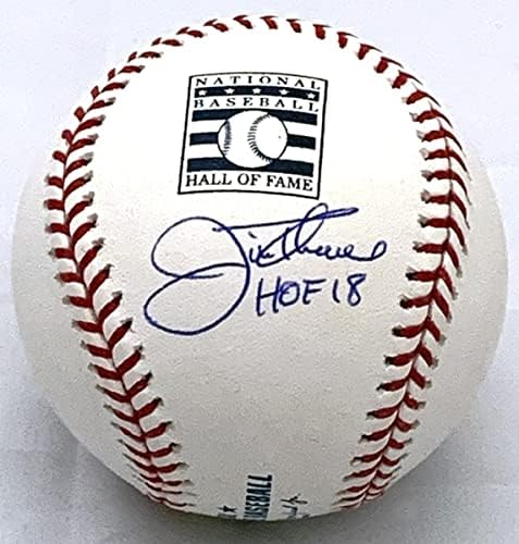 Джим Е с автограф от Кливланд Индианс Уайт Сокс Туинс Филис Залата на славата на МЕЙДЖЪР лийг бейзбол Бейзбол W/HOF 18 Свидетел на Бекет - Бейзболни топки с автографи