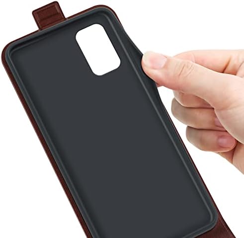 Калъф за телефон HualuBro TCL 30T (T603DL), устойчив на удари чанта-портфейл с панти капак от изкуствена кожа в стил ретро с държач за карти и магнитна закопчалка за TCL 30T /30 T Case (