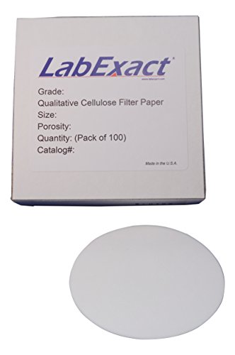Висококачествена Целлюлозная Филтърна хартия LabExact 1200297 марка CFP6, 3-4 хм, 18,5 см (опаковка по 100 броя)