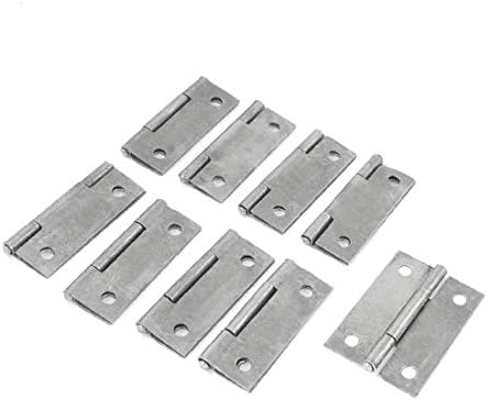 X-DREE 9 бр., метални панти за вратите чекмедже на гардероба дължина 50 мм 2, панти за тръби (Bisagras de extremo