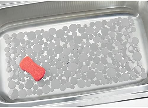 mDesign Подложка за изсушаване на чинии на кухненската мивка / Мрежа - Мека Пластмаса защита за мивки, Възглавници
