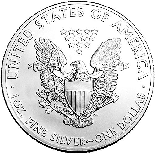 2001-1 Унция Американски Сребърен Орел с нисък фиксиран лихвен процент за доставка. 999 тънки сребърни долара, без