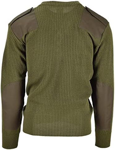 Оригинални Италиански Армейски Мъжки Пуловер Пуловер-Командоси, Жилетка, Зелен Вязаный Пуловер от смес От вълна