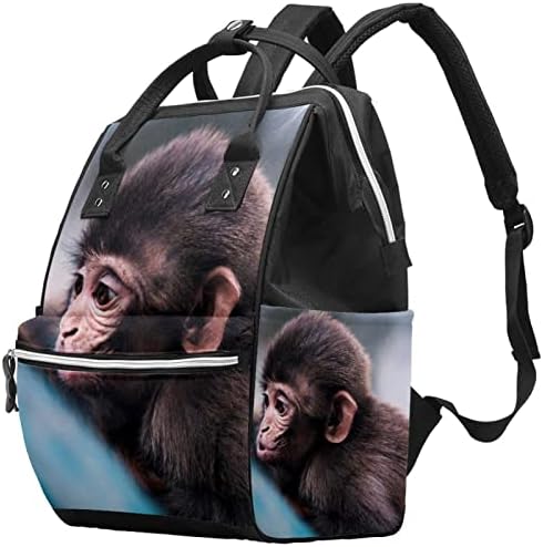Чанта за Памперси Маймуна Чанта за Грижи За Животните Чанта За Смяна на Пелени