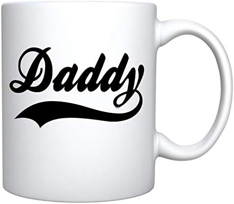 Veracco Татко - Бяла Керамична Кафеена чаша - Забавни Подаръци За Рожден Ден за Ден на бащата За Нов папа и Баща