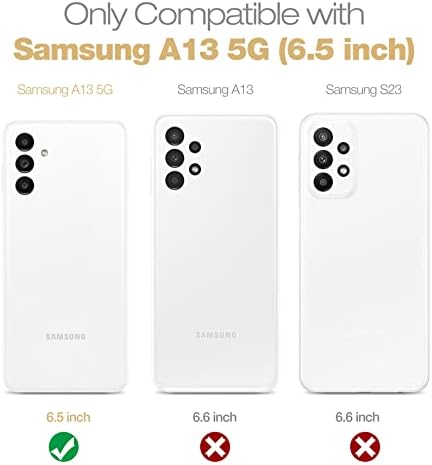 Калъф SURITCH за Samsung Galaxy A13 5G, Вградено Защитно фолио за дисплея на Samsung A13 5G, Пълна Защита на корпус,
