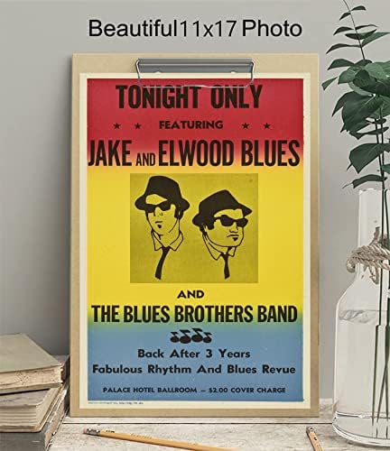 Плакат XIHOO The Blues Brothers in Concert Без рамка Подаръчен 12 x 18 (30 см х 46 см)