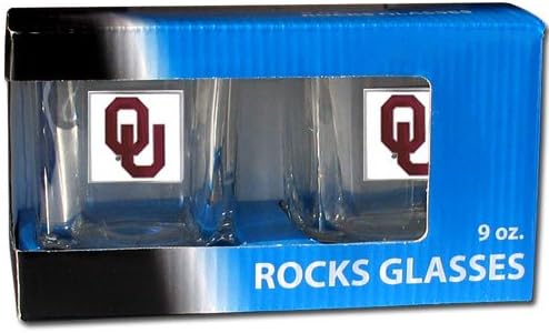 Комплект чаши за вино NCAA Oklahoma Sooners Rocks