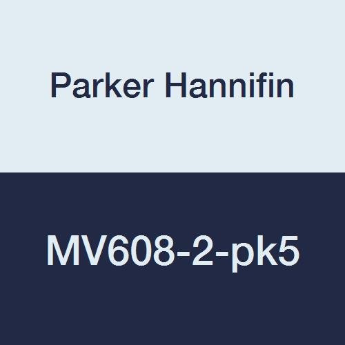 Сферичен кран Parker Hannifin серия MV608-2-pk5 Mini, Месинг, Компактна дръжка, Външна резба 1/8 x вътрешна резба