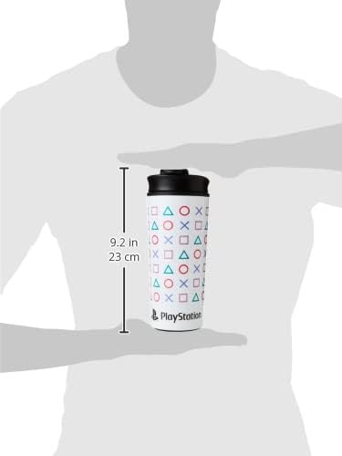 Метална пътна чаша Pyramid International Playstation (форма), 2 парчета (опаковка по 1 парче)