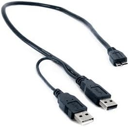 Oyen Цифров USB 3.0 Y-кабел (USB 3.0, Micro-B към стандартния порт A) 1,5'