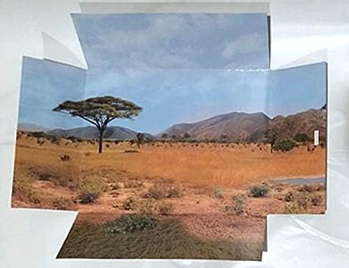 Африканско Сафари Пейзаж Пейзаж Живопис на Хартия Картон 3D Фон За Diy, Размер на 9,3 x 7,5 x 3,1