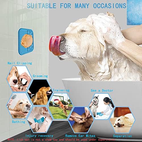 Подложка за вылизывания кучета Kabetig за кучета и котки с вендузи - Забавни играчки за кучета от безпокойство /