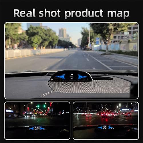 BY J HUD Дисплей за кола, Цифрови GPS-измерване на Скоростта със скорост км/ч, Навигация компас, Обхват на шофиране,