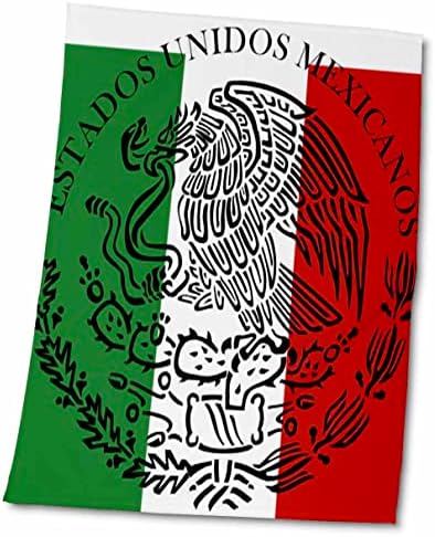 Триизмерно изображение на мексиканския флаг с Цифров модел на Печат - Кърпи (twl-238632-1)