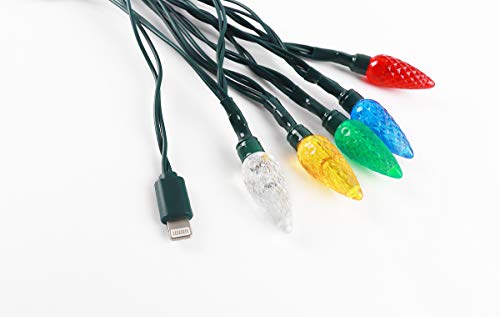Lymonflyy 2 опаковки led Коледна лампа, захранващ кабел за зарядно за телефон, USB и кабел за зареждане, лампи,