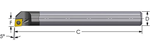 Расточная планк от волфрамов Ultra-Декс E12Q SCLPL3 за инсталиране на положителна стойност CPMT 32,51 под ъгъл -5