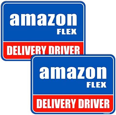 Авто магнит GEEKBEAR Flex Driver (син, 2 опаковки) - Автомобилен знак на водача Flex Delivery - Отразяваща Водоустойчив