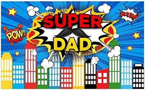 Funnytree Супер Татко Тема Фон Честит Ден на Бащата на най-Добрия Татко Някога Банер за Парти по случай рождения