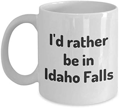 Аз бих Предпочел Да е В Айдахо Фолс, Чаша Чай Пътник, Колега, Приятел, Подарък от Чаши за пътуване в Айдахо