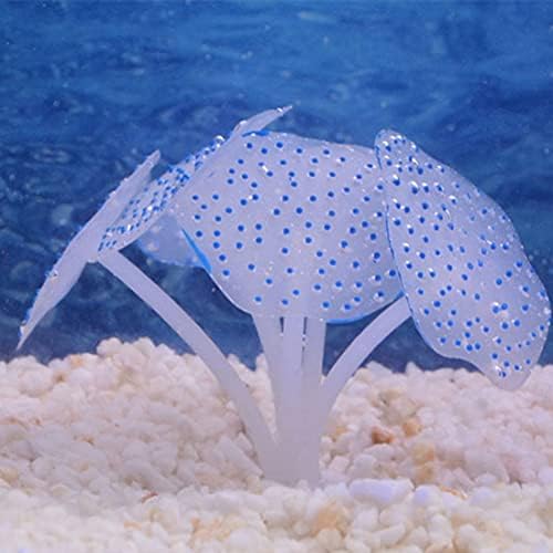 Украса за вашия аквариум, украса от изкуствени корали, морска анемона, декор за вашия аквариум, имитация на коралов