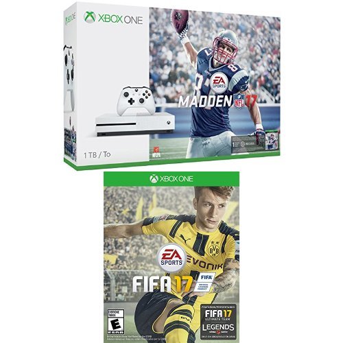 Конзола Xbox One S обем 1 TB - Комплект Madden NFL 17 и FIFA 17