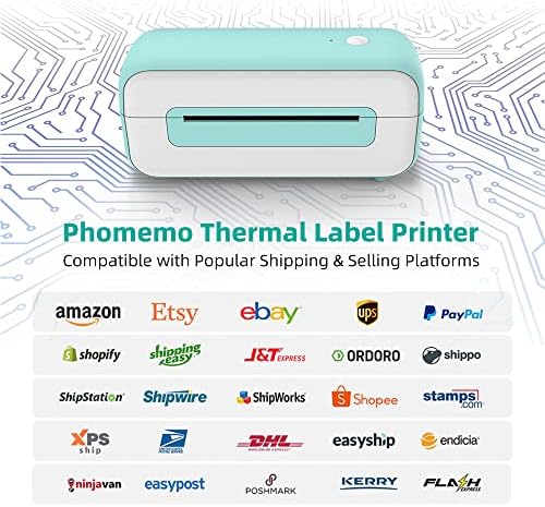 Принтер за етикети Phomemo с Термозакреплением Blue Label - 4 x 6, 500 Листа