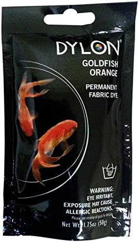 Перманентная боя за тъкани Dylon 87055, златната рибка оранжев цвят, 1,75 грама