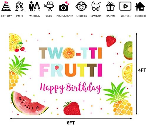Twotti Frutti на Фона на рожден Ден Момичета честит Рожден Ден Годишният Акварел Плодов Фон Tutti Плодови Принцеса