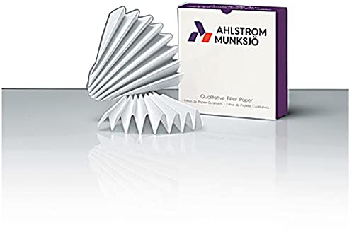 Ahlstrom-Munksjö 5610-1850 Предварително обработена Нагъната Филтърна хартия с диаметър 18,5 см (опаковка по 50