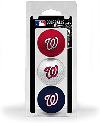 Топките за голф Golf Team MLB Стандартен размер 3 опаковки, Траен Пълноцветен Команден отпечатък