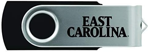LXG, Inc. Университета на Източна Каролина -USB Флаш устройство с обем 8gb 2.0-Черен