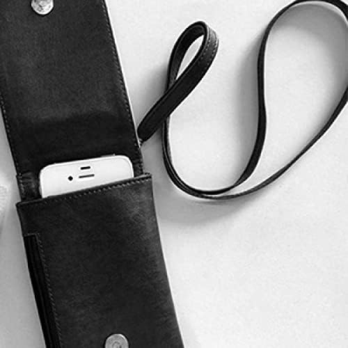 Дъгова Гей Прасе ЛГБТ Телефон в Чантата си Портфейл Окачен Мобилен Калъф Черен Джоба