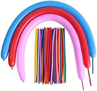 Скручивающиеся балони (200 бр.) Разноцветни балони, Латекс Дълги балони за партита във формата на животни, Рожден