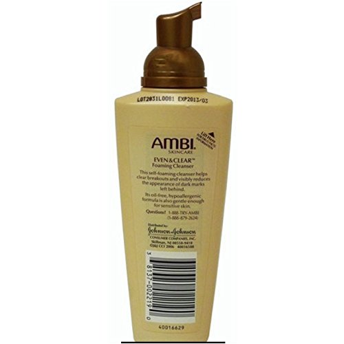 Ambi Even & Clear Пенящееся Почистващо средство на 6 унции (177 мл) (3 опаковки)