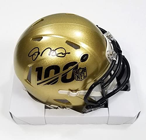 Мини-Каска San Francisco 49ers Riddell Speed NFL 100 с автограф на Джо Монтана, Свидетел на които става Бекет -