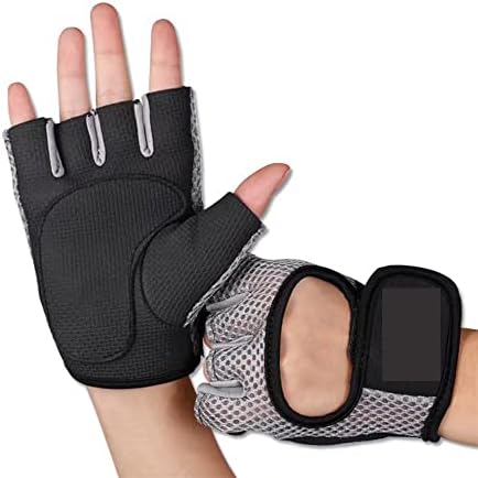1 Чифт Ръкавици за упражняване на половината от пръста, Ръкавици за Фитнес, Ръкавици за Фитнес, Колоездене, Ръкавици,
