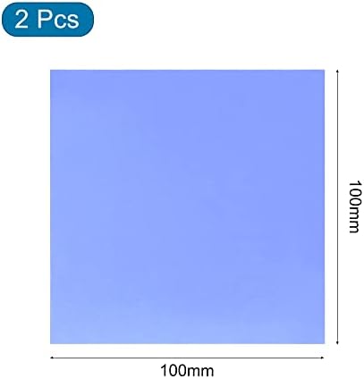 Меки силиконови теплопроводящие накладки MECCANIXITY 100 mm x 100 mm x 4 mm Радиатор за процесора Cool Blue Опаковка