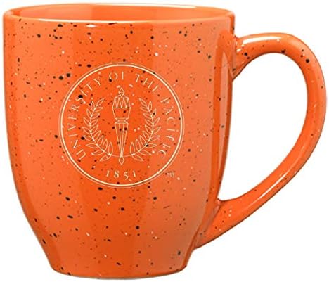 LXG, Inc. Тихоокеанския университет - Керамични Кафеена чаша е 16 унции - Оранжев