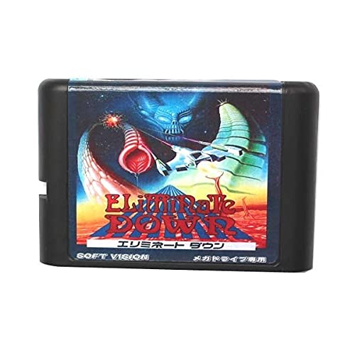 Classicgame Елиминира 16-Битова игра на картата MD за Sega Mega Drive За Genesis (черен)