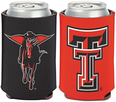 WinCraft NCAA Texas Tech University Червени Похитителите 1 Опаковка от 12 унции. 2-Обикновен Охладител Кутии