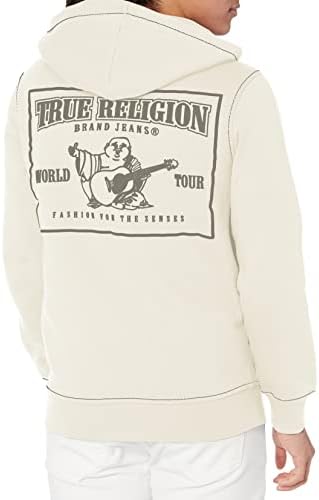 Мъжки hoody True Religion с голям тениска с цип