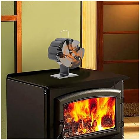 Uongfi 5 Остриета Камина, Вентилатор за печки с топлинна захранването Вентилатор за дърва горелки Безшумен Вентилатор
