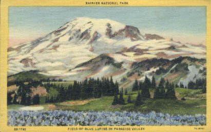 Национален парк Рение, пощенска Картичка от Вашингтон