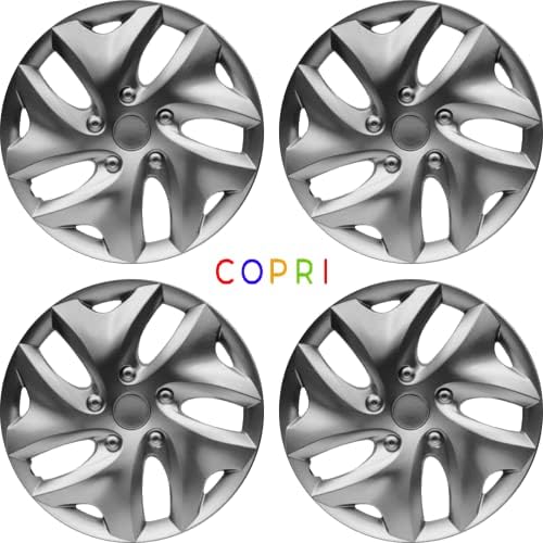 Copri Комплект от 4 Джанти Накладки 14-Инчов Сребрист цвят, Защелкивающихся На Главината, Подходящ За Opel/Vauxhall