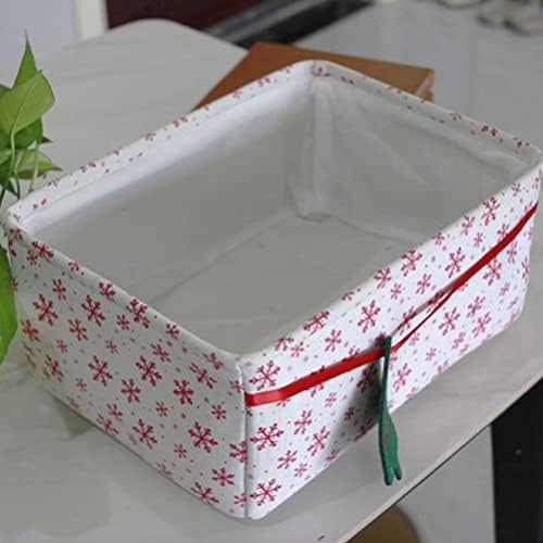 Кутии за съхранение на играчки Gadpiparty Сгъваема Кутия За Съхранение на Снежинки, Коледни Текстилен Органайзер