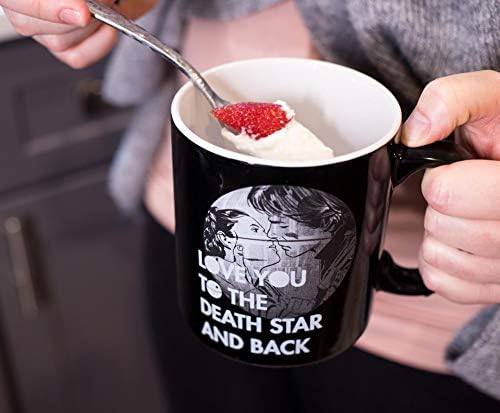 Керамични Кафеена чаша Междузвездни войни Обичам До Звездата на Смъртта И обратно | Хан Соло и принцеса Лея, Кухненски
