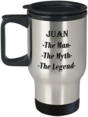 Хуан - Човек, Мит, Легенда, Невероятна Кафеена Чаша за Подарък - Пътна Чаша на 14 грама
