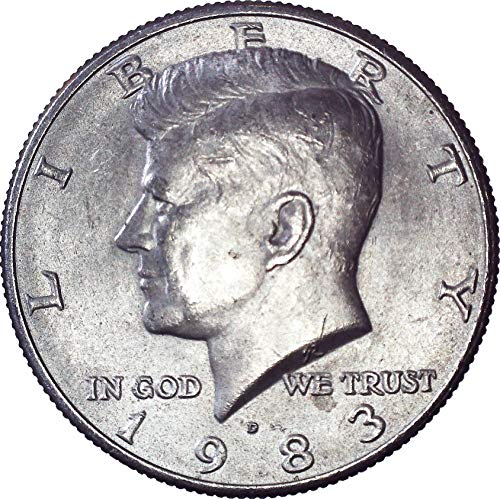 1983 Г. Кенеди Полдоллара 50 цента На Около необращенном формата на